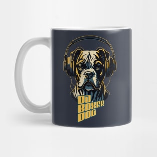 DJ Boxer Dog Mug